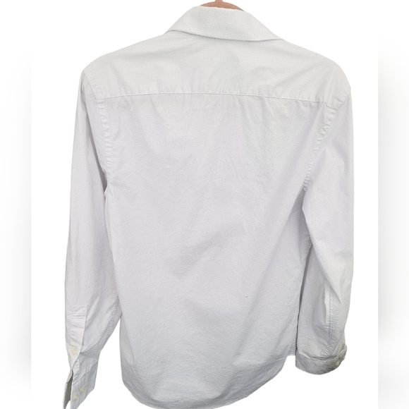 Michael Kors Men's White Button Down Long Sleeve Dress Shirt Size Medium - Picture 2 of 9